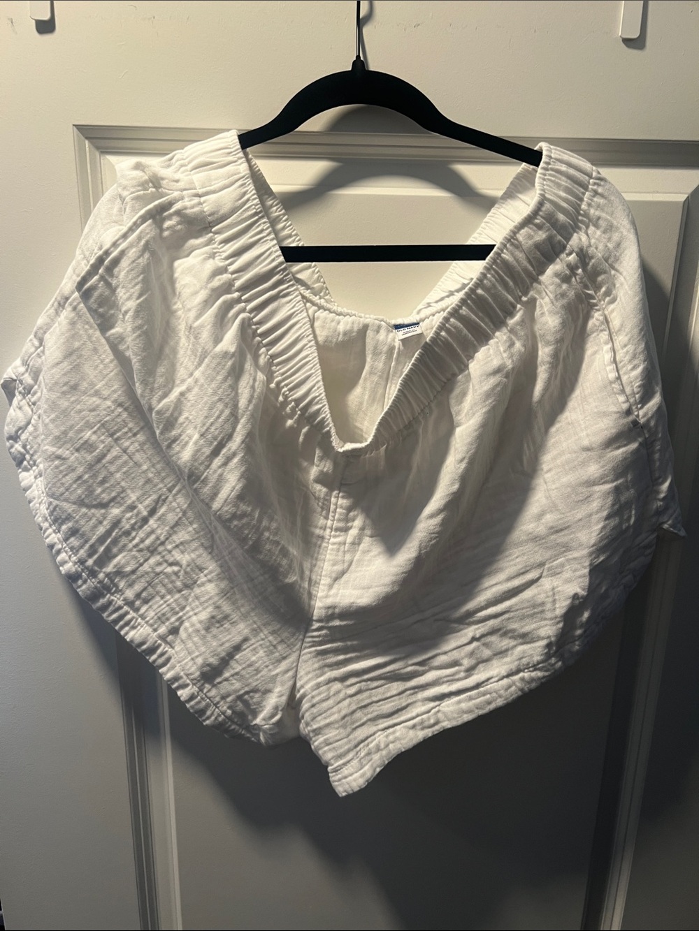 Old Navy White V-Neck Lightweight Cotton Tunic